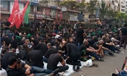 تصاویری از عزاداری عاشورا در جنوب بیروت