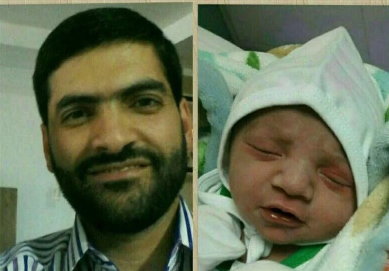 فرزند شهیدی که ۹۰ روز پس از شهادت پدرش به دنیا آمد+عکس