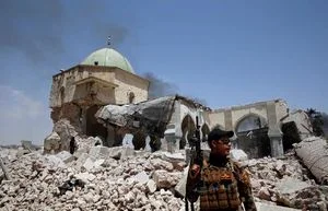 نفس تروریست‌ها در موصل قدیم گرفته شد/ شهر موصل در آستانه آزادی کامل +نقشه میدانی