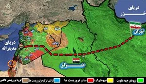 نبرد سرنوشت‌ساز جبهه مقاومت و آمریکا در مرزهای مشترک عراق و سوریه/ آیا ارتباط زمینی تهران -بیروت-مدیترانه برقرار می‌شود؟ + نقشه میدانی