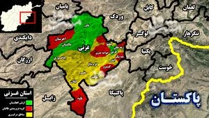 در جنوب شرق افغانستان چه خبر است؟ / چند درصد از خاک استان غزنی به اشغال طالبان درآمده است؟ +نقشه میدانی