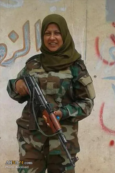 شهادت یک بانوی عضو الحشد الشعبی در جنگ با داعش + عکس