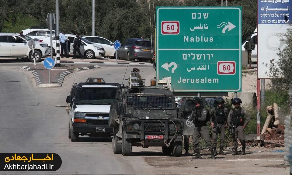 عکس/ محل شهادت یک فلسطینی در جنوب نابلس