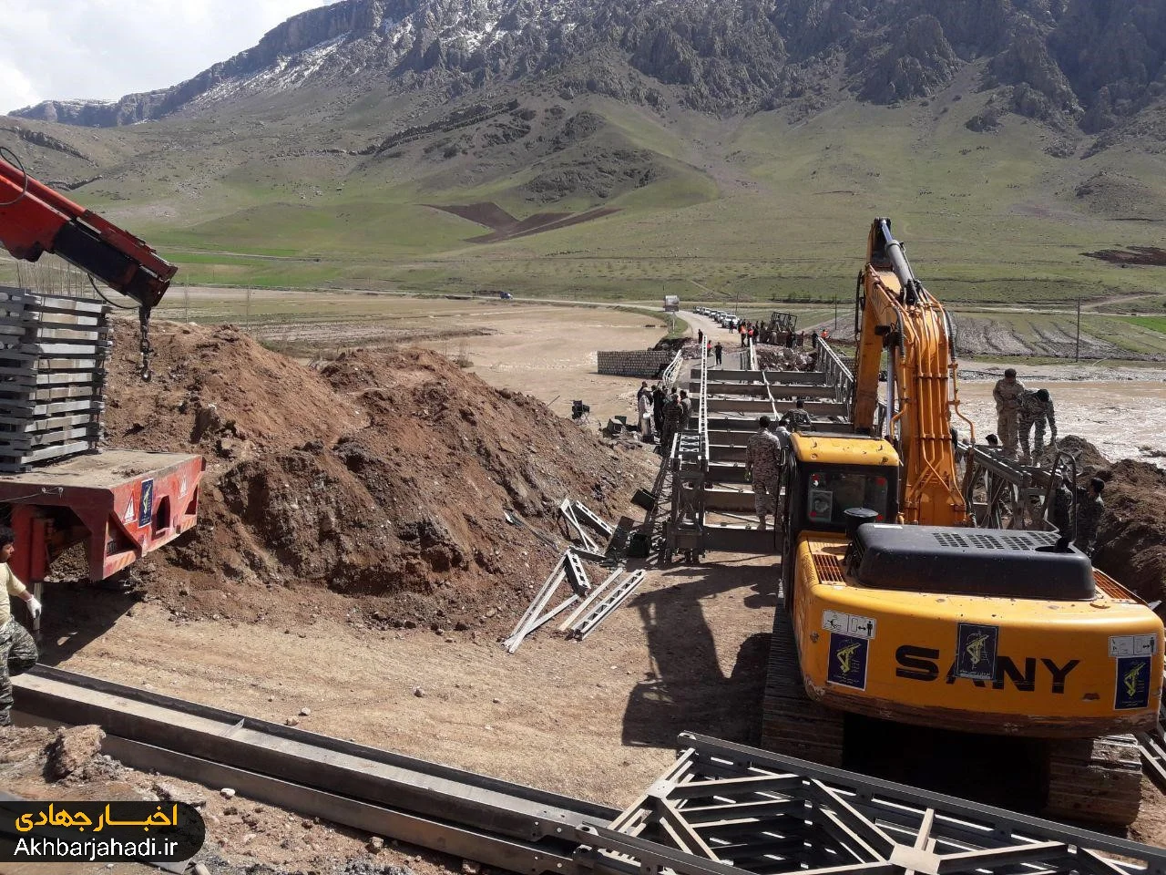 پل علی آباد گروس در شهرستان صحنه