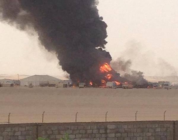 حمله موشکی یمنی ها به محل تجمع نظامیان سعودی