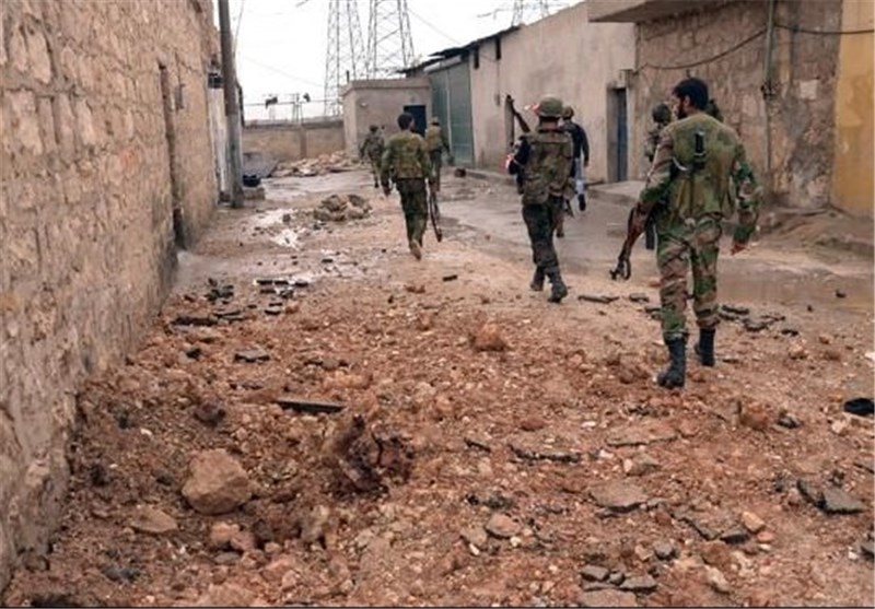 دفع حملات تروریست‌ها از شهرک حریتان به شمال شهر حلب