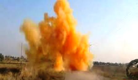 حمله شیمیایی داعش به مواضع ارتش عراق در قیاره