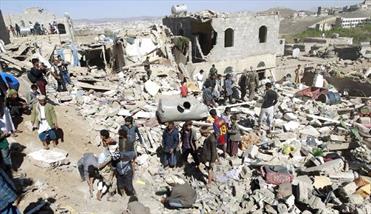 یورش گسترده جنگندهای سعودی به خانه‌ها در یمن