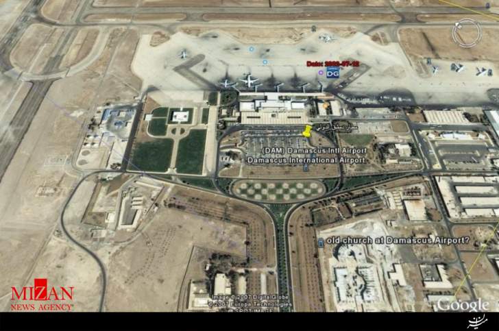 انفجار مهیب در فرودگاه بین المللی دمشق/ منابع روسی: اسرائیل فرودگاه را هدف قرار داد