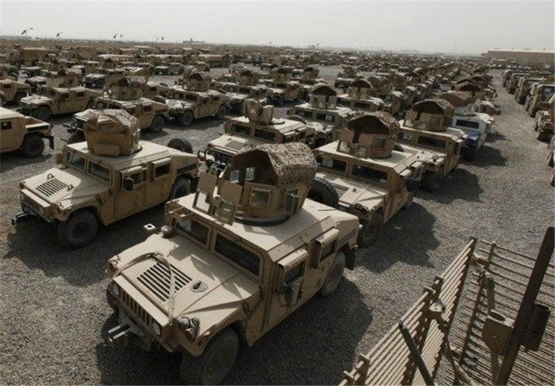 محموله خودروهای زرهی آمریکا در بندر «کراچی»/۶۰۰ «هاموی» به افغانستان منتقل می‌شوند