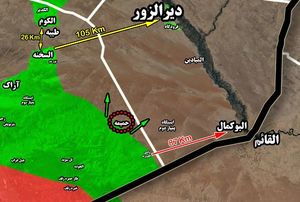 جزئیات پیشروی ها در جنوب شرق استان حمص/ ارتفاع « ابوفارس» آزاد شد/ ورود به آخرین قلعه داعش در سوریه در دستور کار + نقشه میدانی