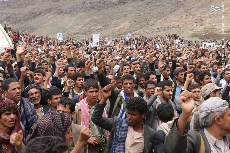 عکس/ لبیک میلیونی مردم یمن به دعوت رهبر انصارالله
