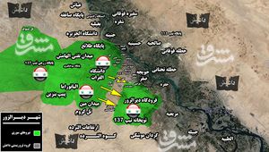 اعزام نیروهای تازه نفس برای شکست محاصره فرودگاه دیرالزور/ حملات سنگین داعش برای محاصره مجدد شهر دیرالزور ناکام ماند + نقشه میدانی و تصاویر