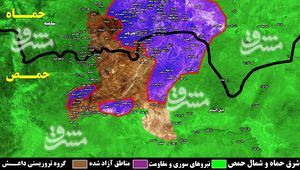 چرا تروریست‎های داعش تا آخرین لحظه در شرق استان حماه مقاومت می‌کنند؟ + نقشه میدانی و تصاویر