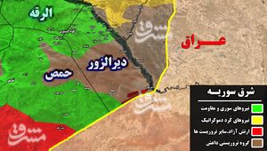 نیروهای جبهه مقاومت به ۵ کیلومتری شهر راهبردی المیادین در مرکز استان دیرالزور رسیدند+ نقشه میدانی