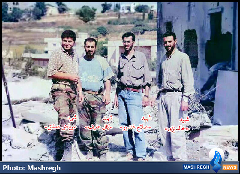 عکس/ چهار ژنرالِ شهید «حزب الله» در یک قاب