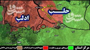 پیروزی‌های بزرگ در شمال استان حماه پس از نبردهای سخت/ نیروهای جبهه مقاومت به ورودی جنوبی مهم ترین پایگاه تروریست‌ها در شمال استان حماه رسیدند + نقشه میدانی