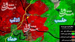 جبهه مقاومت به ۱۳ کیلومتری بزرگترین اتاق عملیات تروریست‌ها در جنوب استان ادلب رسید + نقشه میدانی