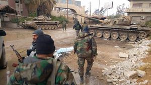 ۴۵۰ متر تا شکست محاصره نیروهای ارتش سوریه در غوطه شرقی دمشق + نقشه میدانی و تصاویر
