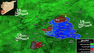 چرا تروریست‌ها در غوطه شرقی دمشق تسلیم شدند؟ + تصاویر و نقشه میدانی