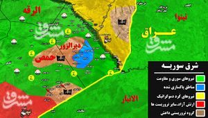 جزئیات عملیات مشترک داعش و آمریکا علیه نیروهای ارتش سوریه در جنوب استان حمص+ نقشه میدانی