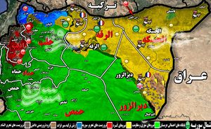 آخرین تحولات میدانی شرق سوریه ؛ عملیات شبه نظامیان کُرد برای تصرف صحرای شمال شرق دیروالزور + نقشه میدانی