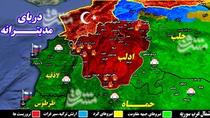 آخرین تحولات میدانی شمال سوریه/ تلاش دولت ترکیه برای نجات گروه‌های تروریستی با تشکیل ائتلاف جدید + نقشه میدانی