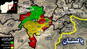 در جنوب شرق افغانستان چه خبر است؟ / چند درصد از خاک استان غزنی به اشغال طالبان درآمده است؟ +نقشه میدانی