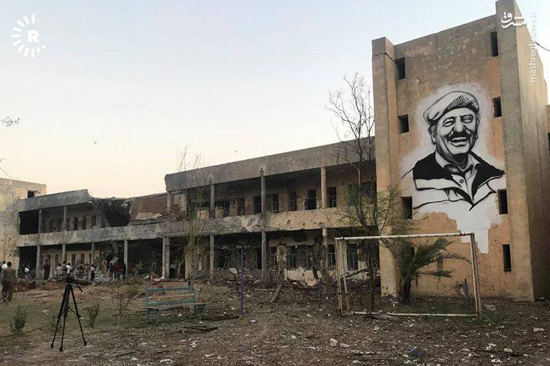 تصاویر جدید از محل اصابت موشک به ساختمان تروریست‌ها در کردستان