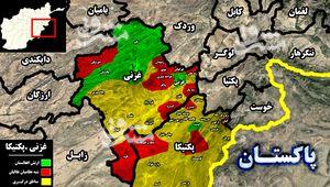 ادامه سقوط دومینوار شهرها در افغانستان همزمان با فرار نیروهای ارتش از پایگاه‌های نظامی + نقشه میدانی
