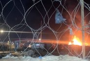 حمله هواگردهای ناشناس به کاروان سوخت در مرز عراق و سوریه + تصاویر
