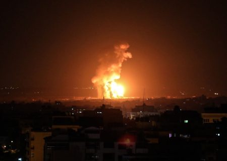 حمله هوایی رژیم اسرائیل به نوار غزه + تصاویر و ویدیو