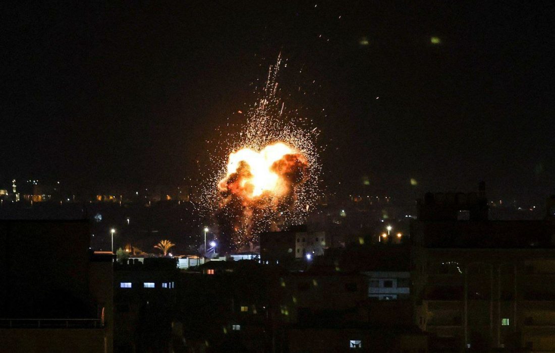 حمله هوایی رژیم اسرائیل به نوار غزه + ویدیو