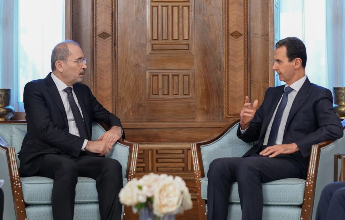 دیدار وزیر خارجه اردن با رئیس جمهور سوریه