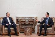 دیدار وزیر خارجه ایران با رئیس جمهور سوریه