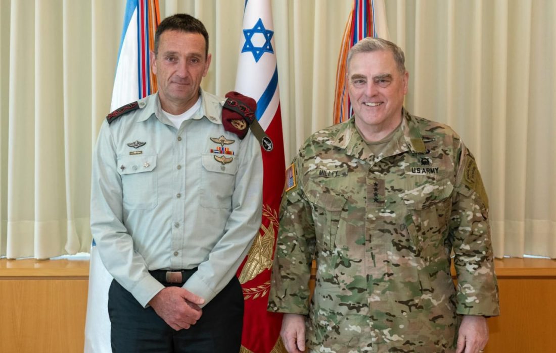 دیدار رئیس ستاد مشترک ارتش آمریکا با مقامات اسرائیل