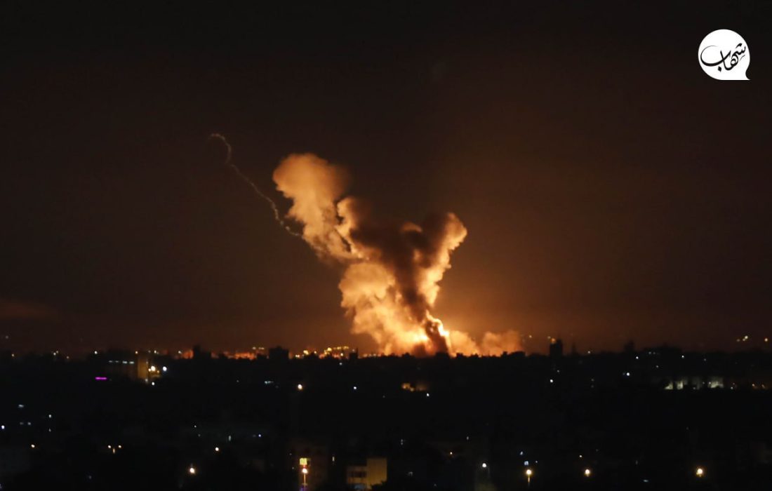 حمله جنگنده‌های اسرائیل به نوار غزه (ویدیو و تصاویر)
