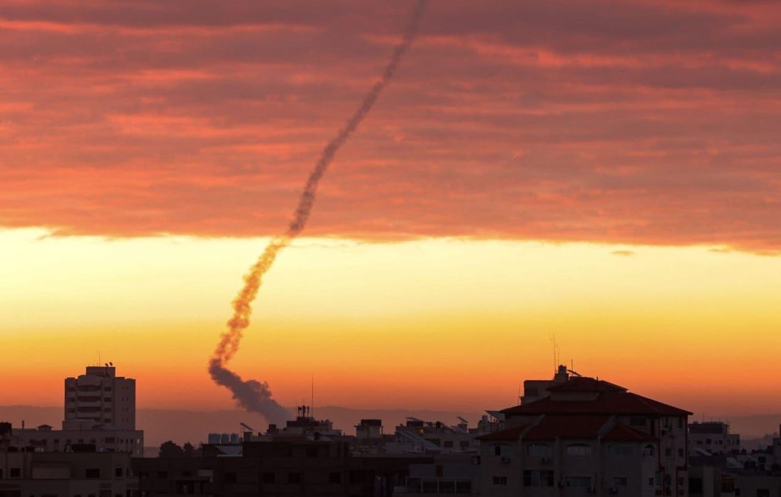 حمله راکتی مقاومت فلسطین به سرزمین‌های اشغالی (ویدیو)