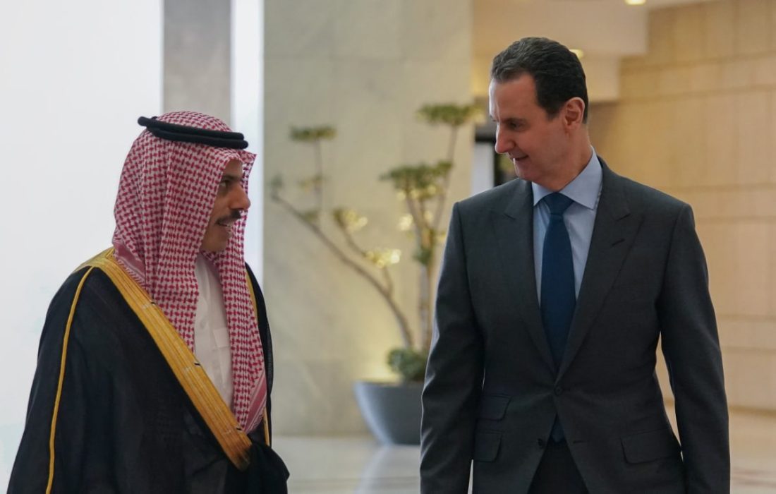 دیدار وزیر خارجه عربستان با رئیس جمهور سوریه