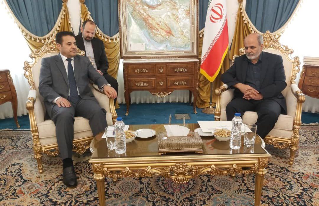 دیدار مشاور امنیت ملی عراق با دبیر شورای عالی امنیت ملی ایران