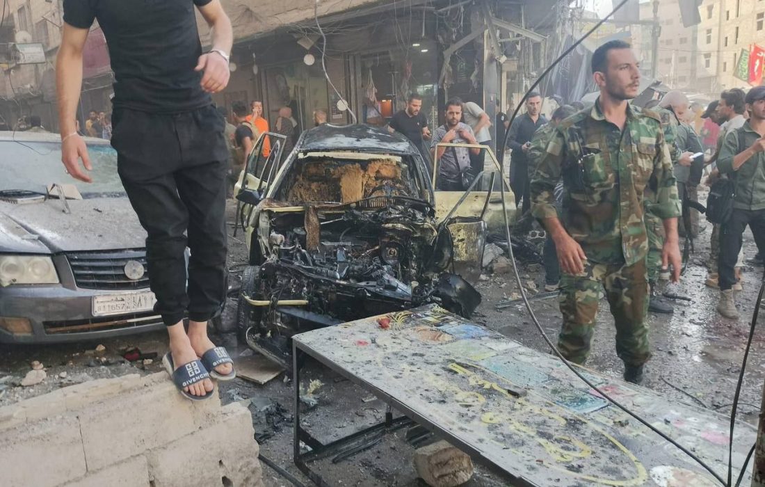 انفجار تروریستی در زینبیه دمشق؛ ۶ شهید و ۲۳ زخمی (تصویر)