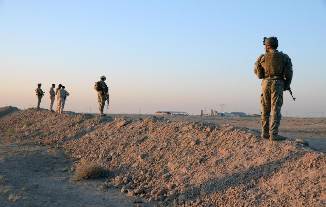 استقرار نیروهای مرزبانی عراق در مرز با ایران در سلیمانیه