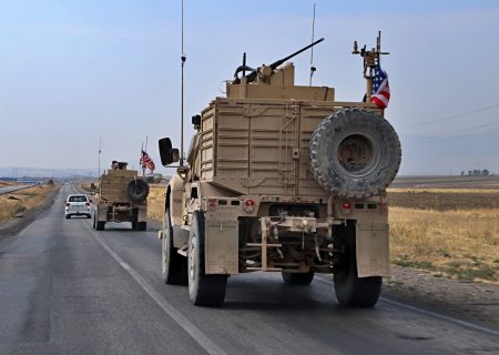 اعزام کاروان لجستیک آمریکایی از بغداد به پایگاه عین الاسد