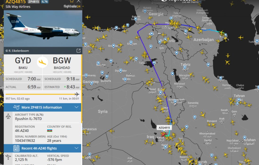 پروازهای شرکت سیلک وی ایرلاینز باکو؛ از اسرائیل تا عراق!
