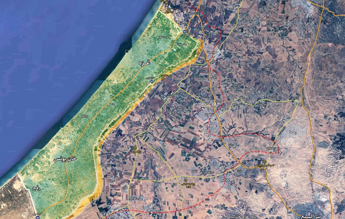آخرین اخبار از وضعیت نظامی در غزه و شمال فلسطین، ۲۸ مهر ۱۴۰۲ (نقشه میدانی)