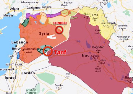 حمله مقاومت به دو پایگاه آمریکایی در سوریه