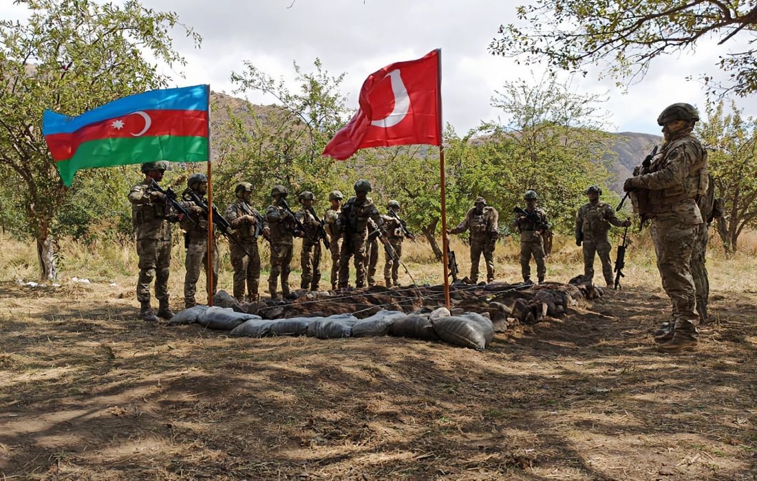 آغاز رزمایش نظامی باکو و آنکارا در جمهوری آذربایجان + ویدیو