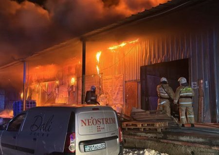 آتش‌سوزی در انبار شرکت اسرائیلی نئوستریم در قزاقستان