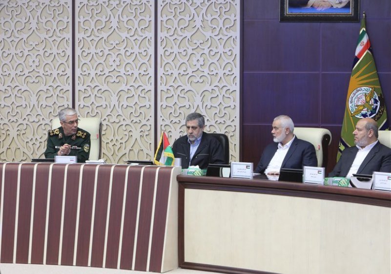 سران حماس به دیدار فرماندهان ایرانی رفتند