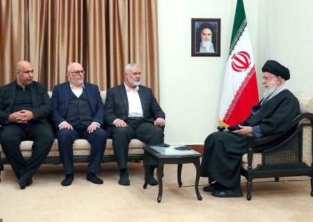 دیدار رئیس دفتر سیاسی حماس با امام خامنه‌ای